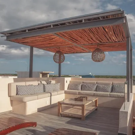 Kataleya Tulum By Zaazil - Stylish & Luxury Penthouse & Apartment , Up To 16 People, Private Pool, Private Hot Tub, Terrace And Roof Top In Luum Zama In The Jungle
