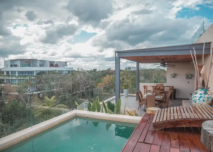 Apartment Stylish & Luxury Penthouse & Apartment, Private Pool, Private Hot Tub, Terrace And Roof At Jungle *