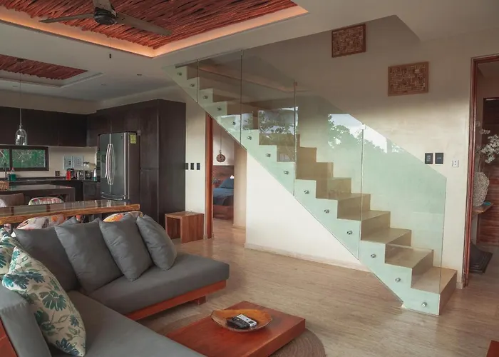 Stylish & Luxury Penthouse & Apartment, Private Pool, Private Hot Tub, Terrace And Roof At Jungle Apartment Tulum