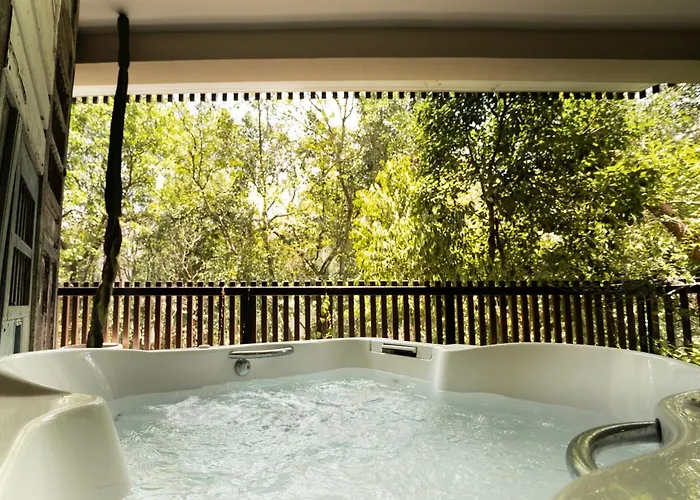 Stylish & Luxury Penthouse & Apartment, Private Pool, Private Hot Tub, Terrace And Roof At Jungle Apartment *